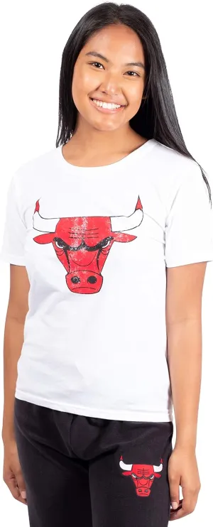 Ultra Game Women's NBA Official Soft Vintage Distressed Graphics T-Shirt