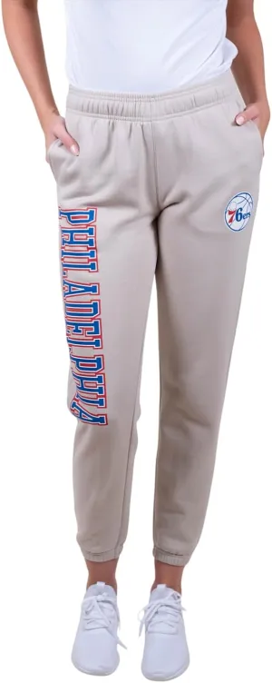 Ultra Game Women's NBA Official Super Soft Active Fleece Sweatpants Joggers