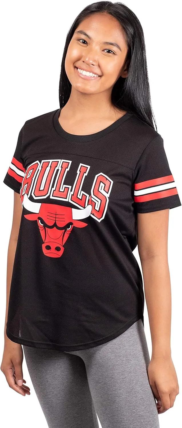 Ultra Game Women's NBA Official Super Soft Mesh T-Shirt