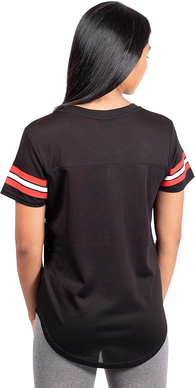 Ultra Game Women's NBA Official Super Soft Mesh T-Shirt