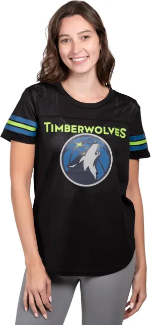 Ultra Game Women's NBA Official Super Soft Mesh T-Shirt