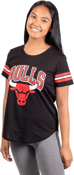 Ultra Game Women's NBA Official Super Soft Mesh T-Shirt