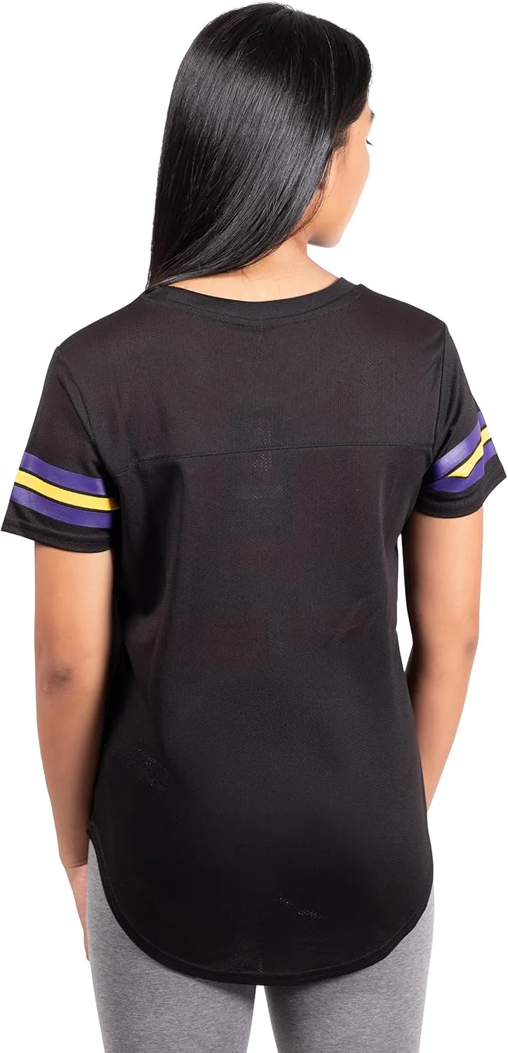 Ultra Game Women's NBA Official Super Soft Mesh T-Shirt