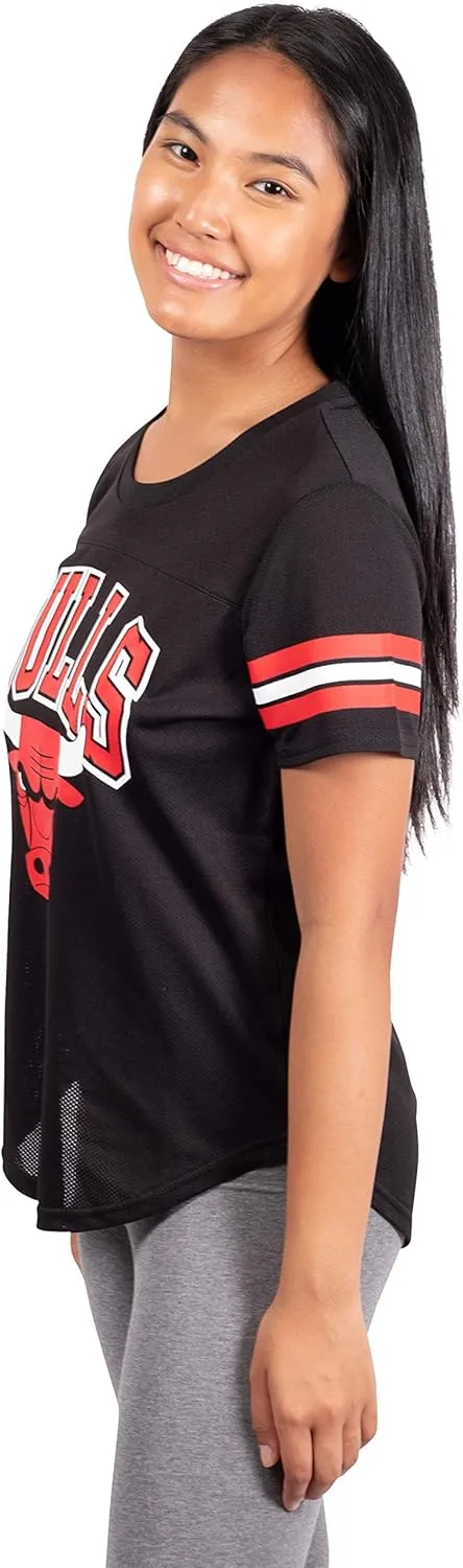 Ultra Game Women's NBA Official Super Soft Mesh T-Shirt