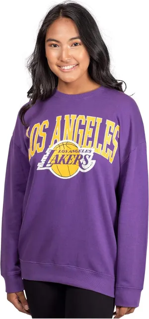 Ultra Game Women's NBA Official Super Soft Oversized Sweatshirt