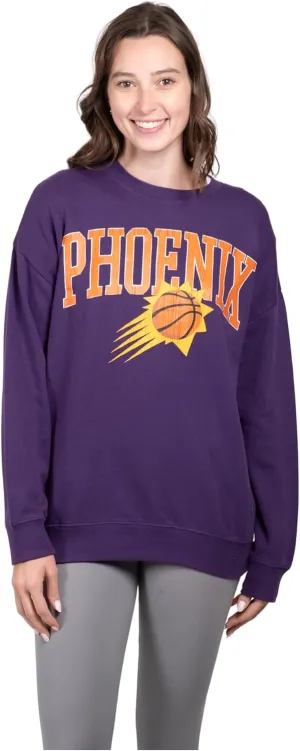 Ultra Game Women's NBA Official Super Soft Oversized Sweatshirt