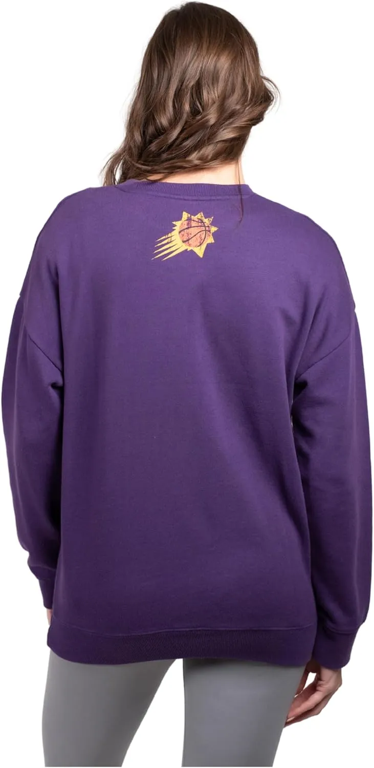 Ultra Game Women's NBA Official Super Soft Oversized Sweatshirt
