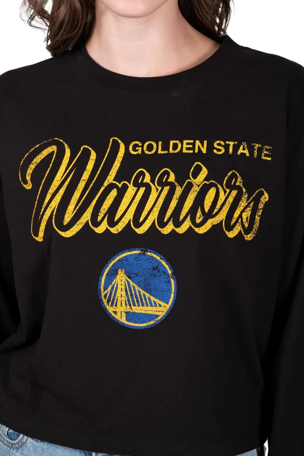 Ultra Game Women's NBA Super Soft Crop Top Pullover Sweatshirt