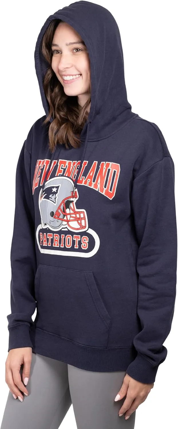 Ultra Game Women's NFL Official Super Soft Hoodie Pullover Sweatshirt