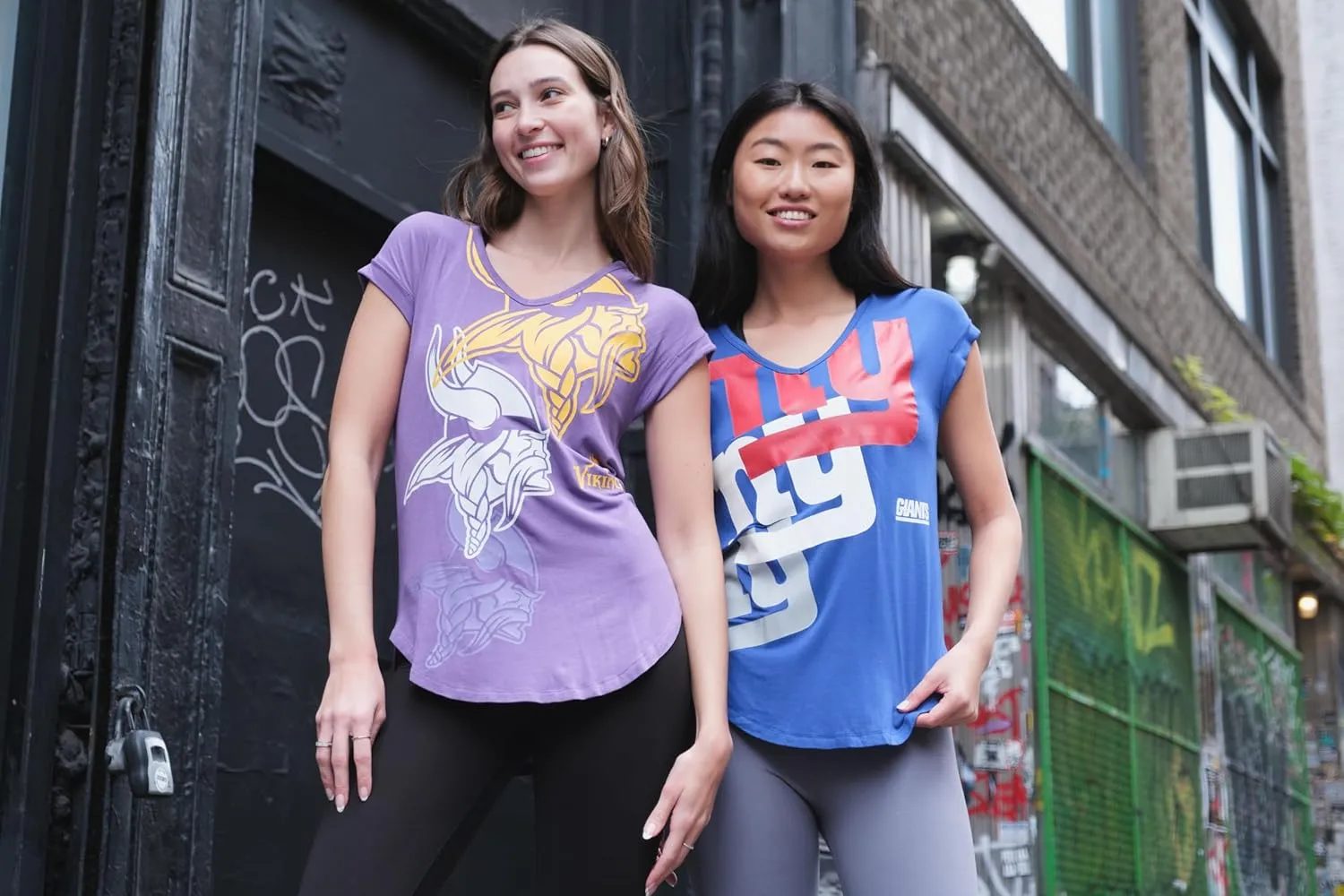 Ultra Game Women’s NFL Official Super Soft Modal Vintage V-Neck T-Shirt