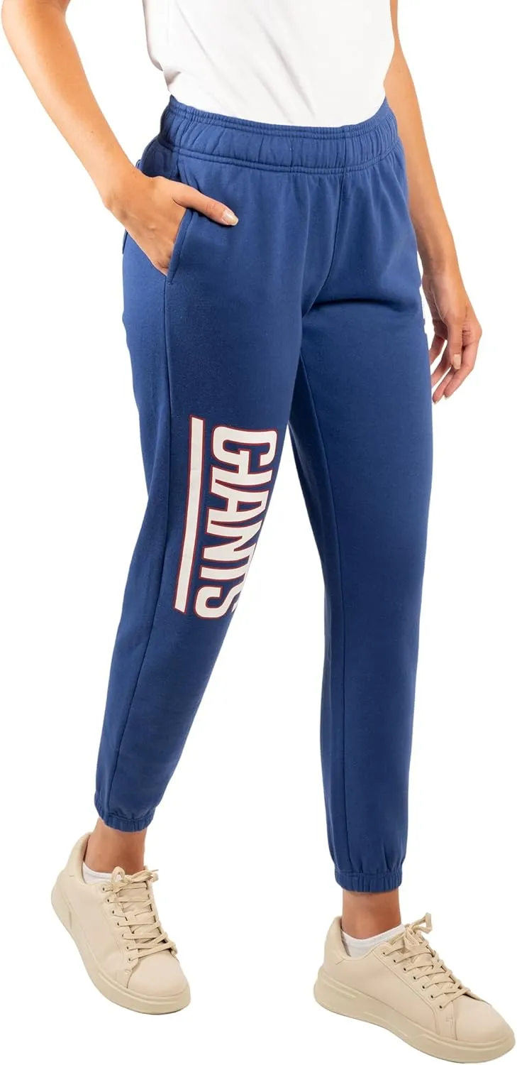 Ultra Game Women's NFL Official Super Soft Sweatpants Joggers Lounge Pants Pajamas