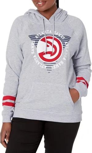 Ultra Game Women's Soft Fleece Pullover Hoodie Sweatshirt with Varsity Stripe