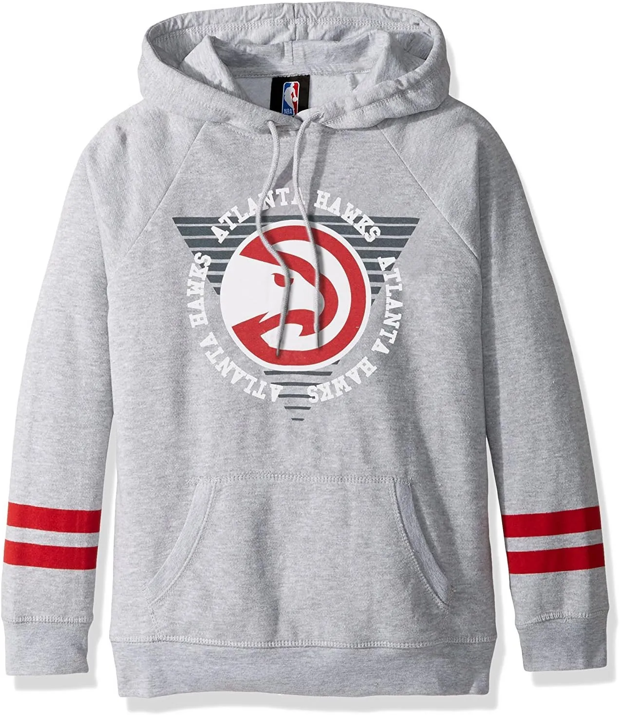 Ultra Game Women's Soft Fleece Pullover Hoodie Sweatshirt with Varsity Stripe