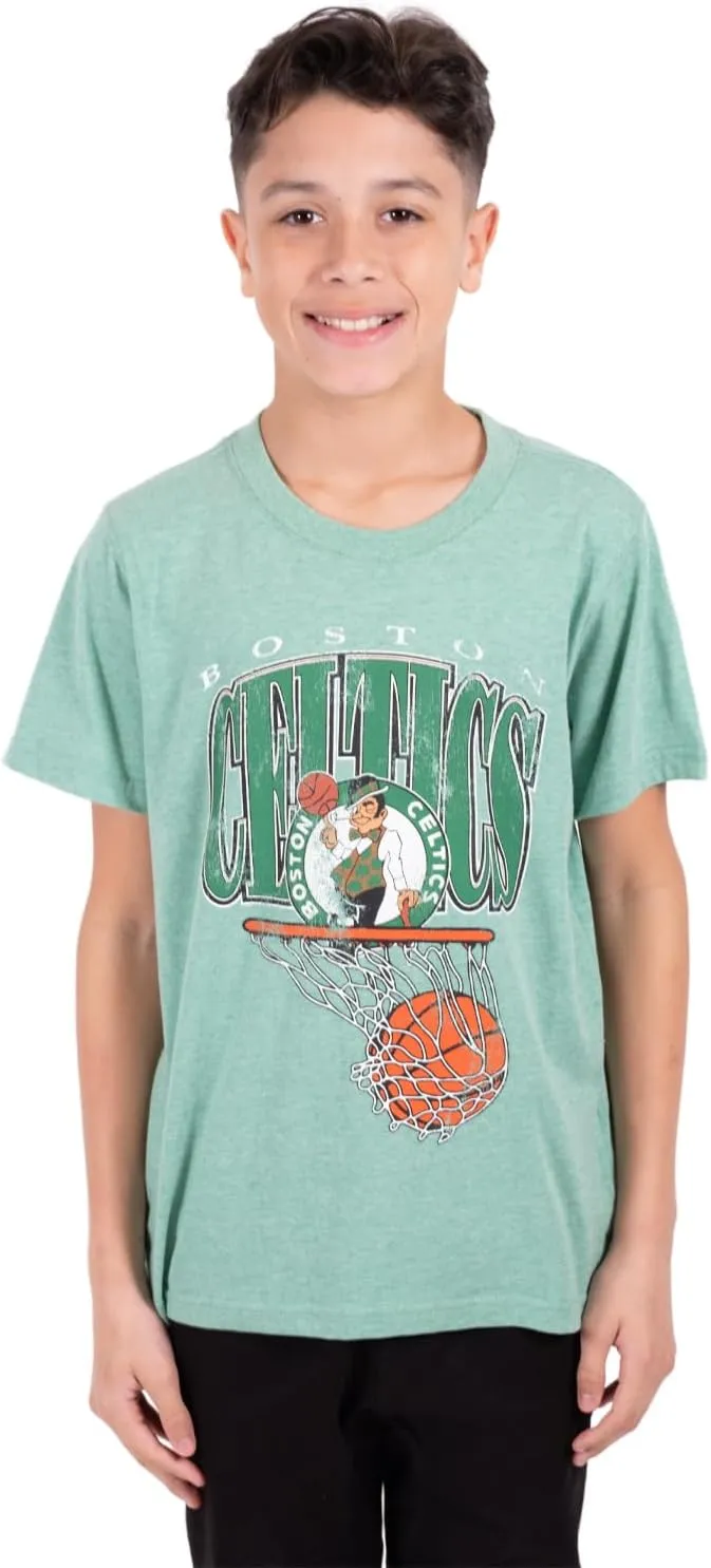 Ultra Game Youth NBA Official Super Soft Distressed T-Shirt