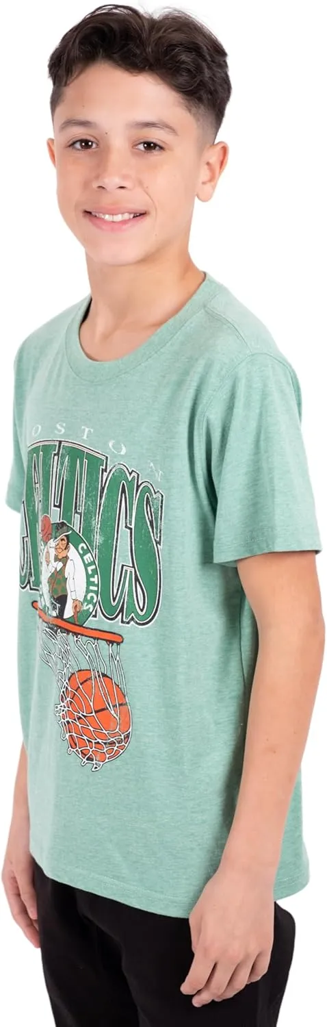 Ultra Game Youth NBA Official Super Soft Distressed T-Shirt