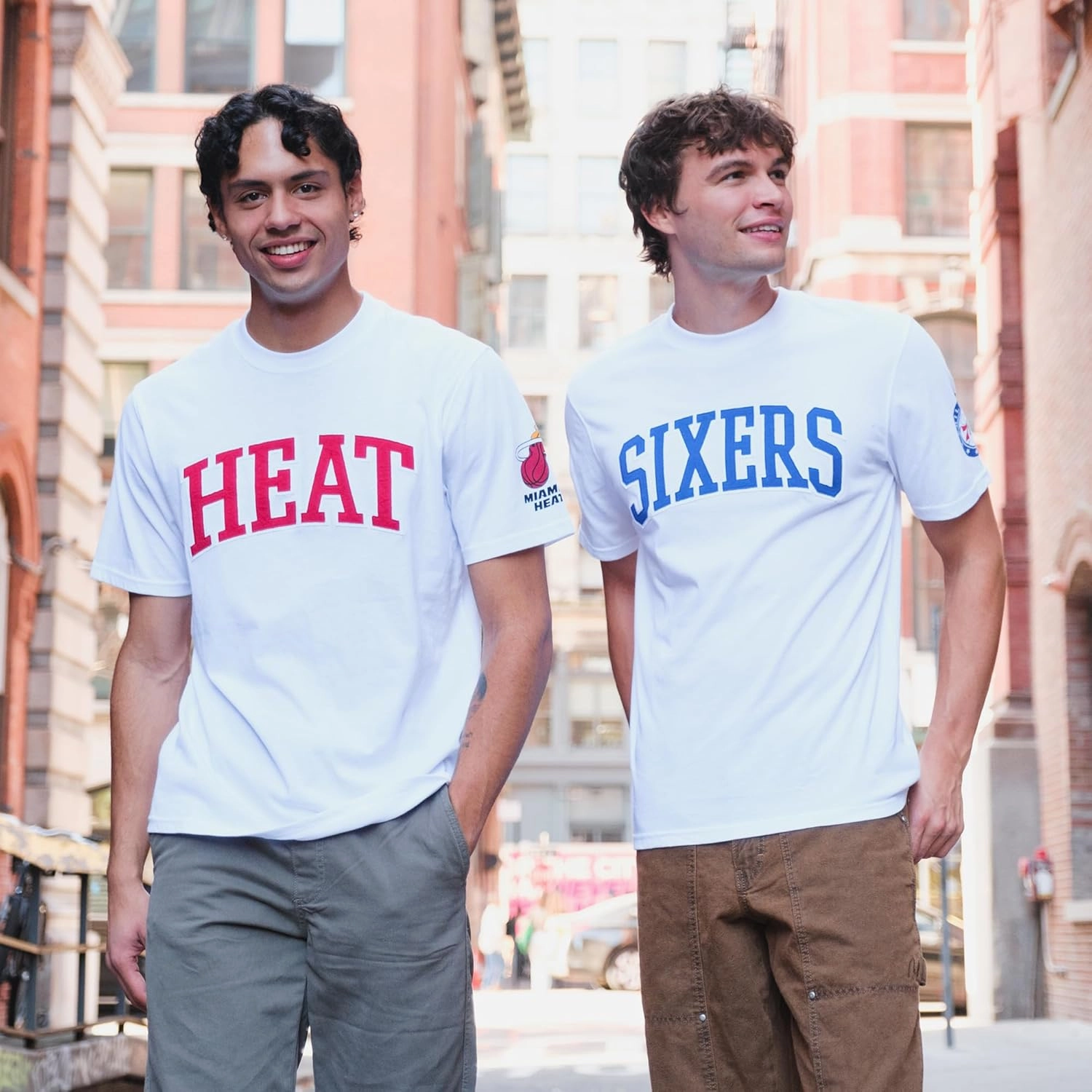 Ultra Game Men's NBA Official Embroidered Letters Super Soft T-Shirt