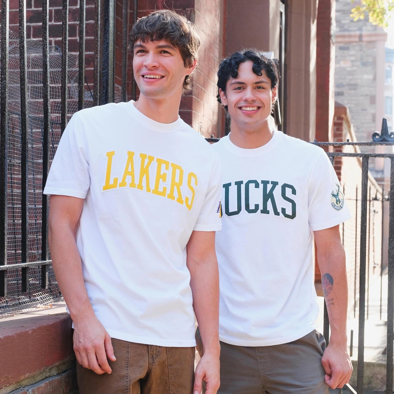 Ultra Game Men's NBA Official Embroidered Letters Super Soft T-Shirt