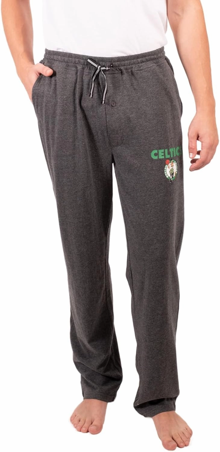Ultra Game Men's NBA Official Sleepwear Super Soft Pajama Loungewear Pants