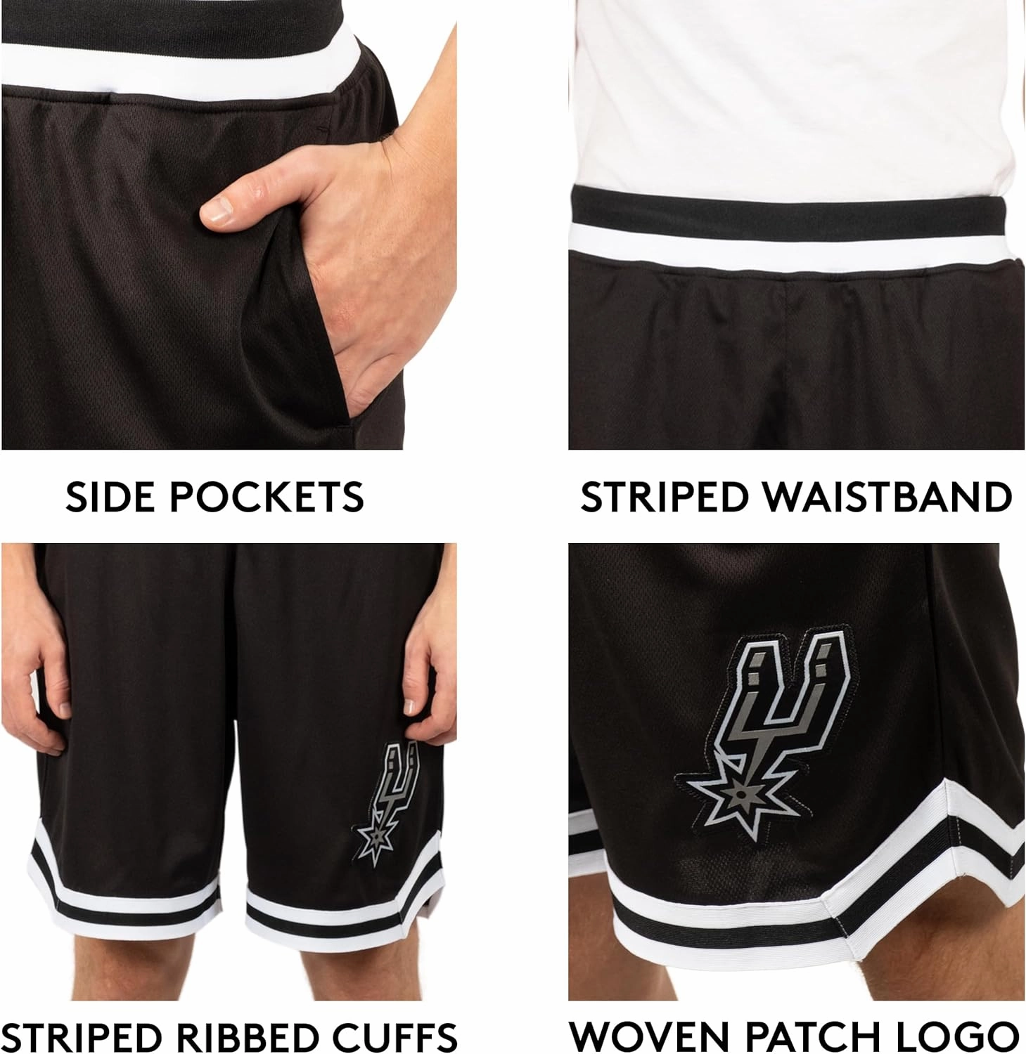 Ultra Game Men's NBA Official Soft Air Mesh Ultimate Basketball Shorts-Classic Fit
