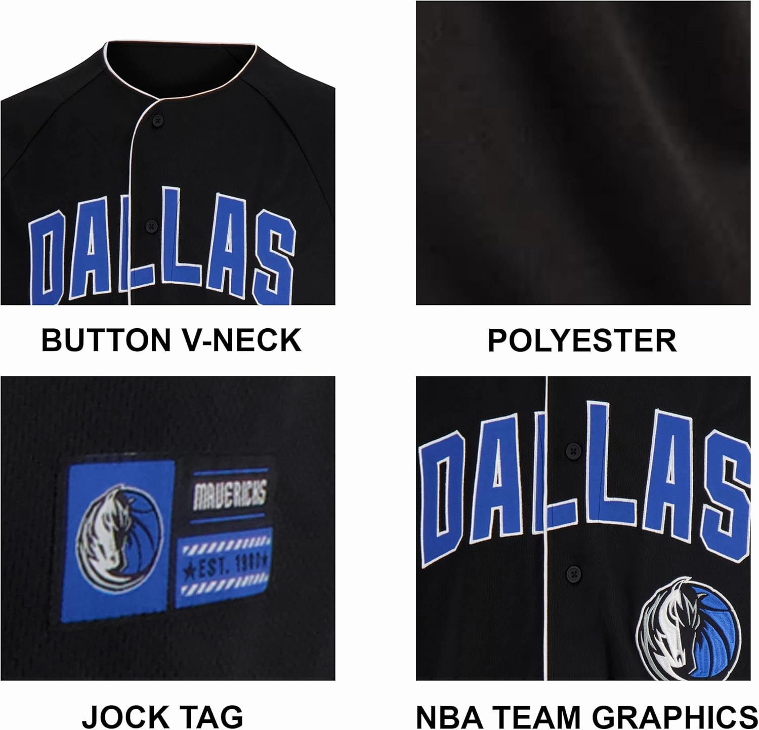 Ultra Game Men's NBA Official Super Soft Button Down Baseball Shirt