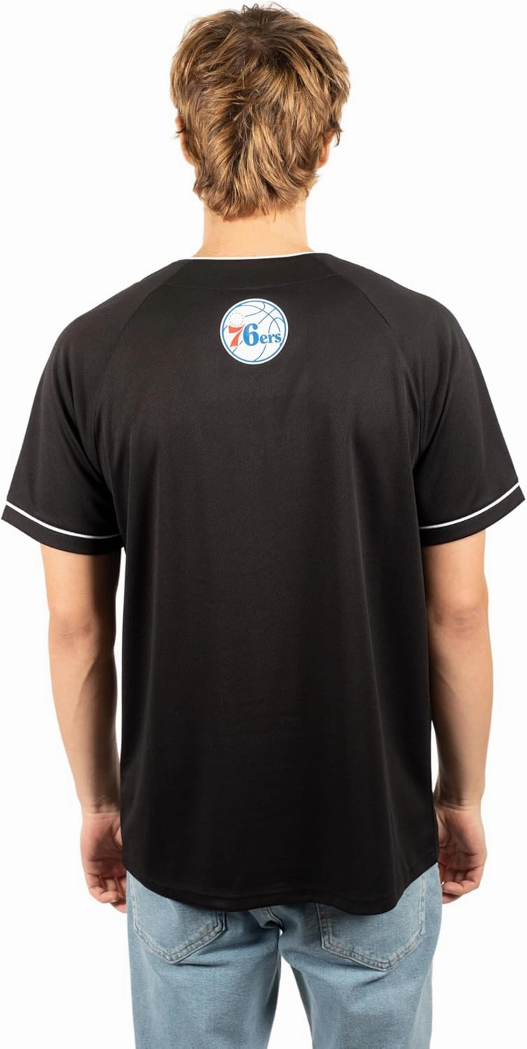 Ultra Game Men's NBA Official Super Soft Button Down Baseball Shirt