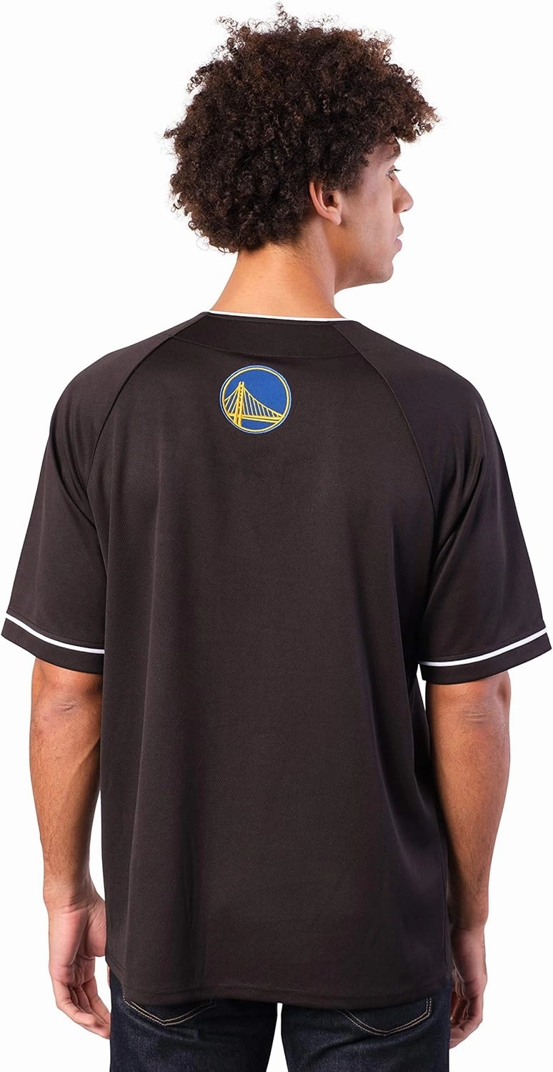 Ultra Game Men's NBA Official Super Soft Button Down Baseball Shirt