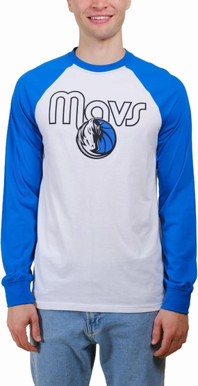 Ultra Game Men's NBA Official Super Soft Raglan Baseball T-Shirt