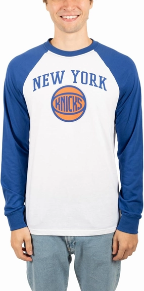 Ultra Game Men's NBA Official Super Soft Raglan Baseball T-Shirt