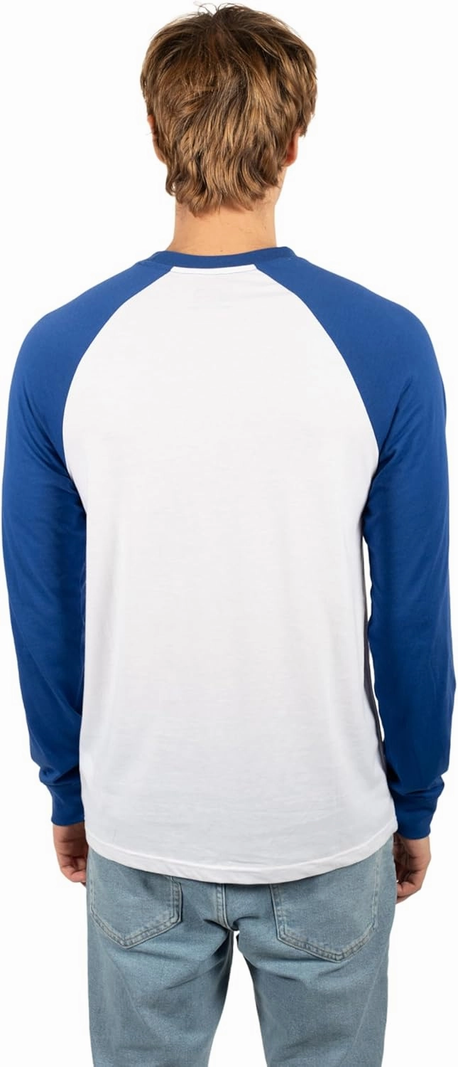 Ultra Game Men's NBA Official Super Soft Raglan Baseball T-Shirt