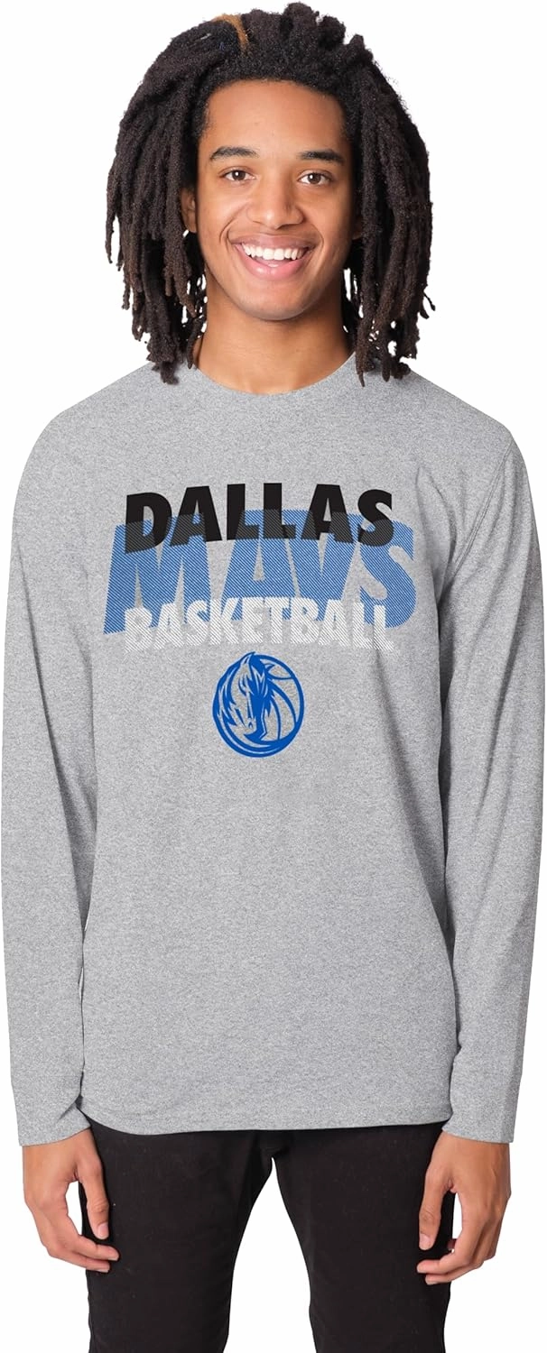 Ultra Game Men's NBA Official Super Soft Supreme Long Sleeve T-Shirt