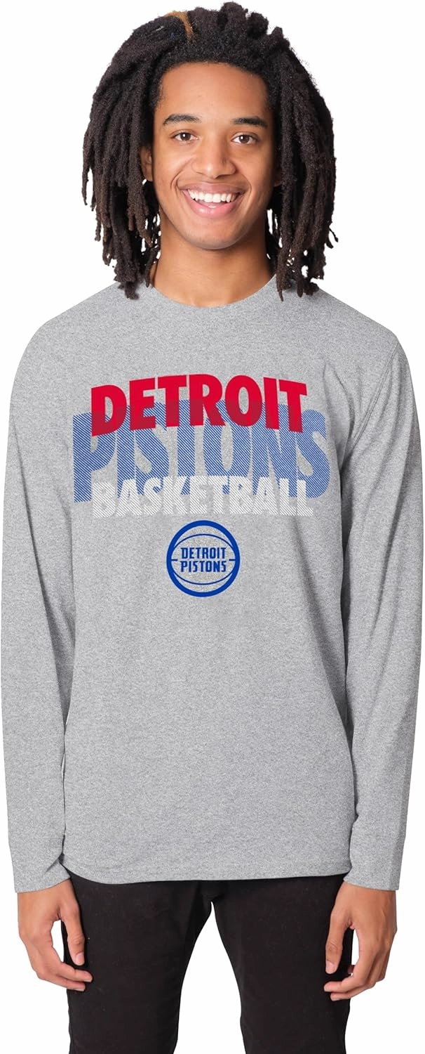 Ultra Game Men's NBA Official Super Soft Supreme Long Sleeve T-Shirt