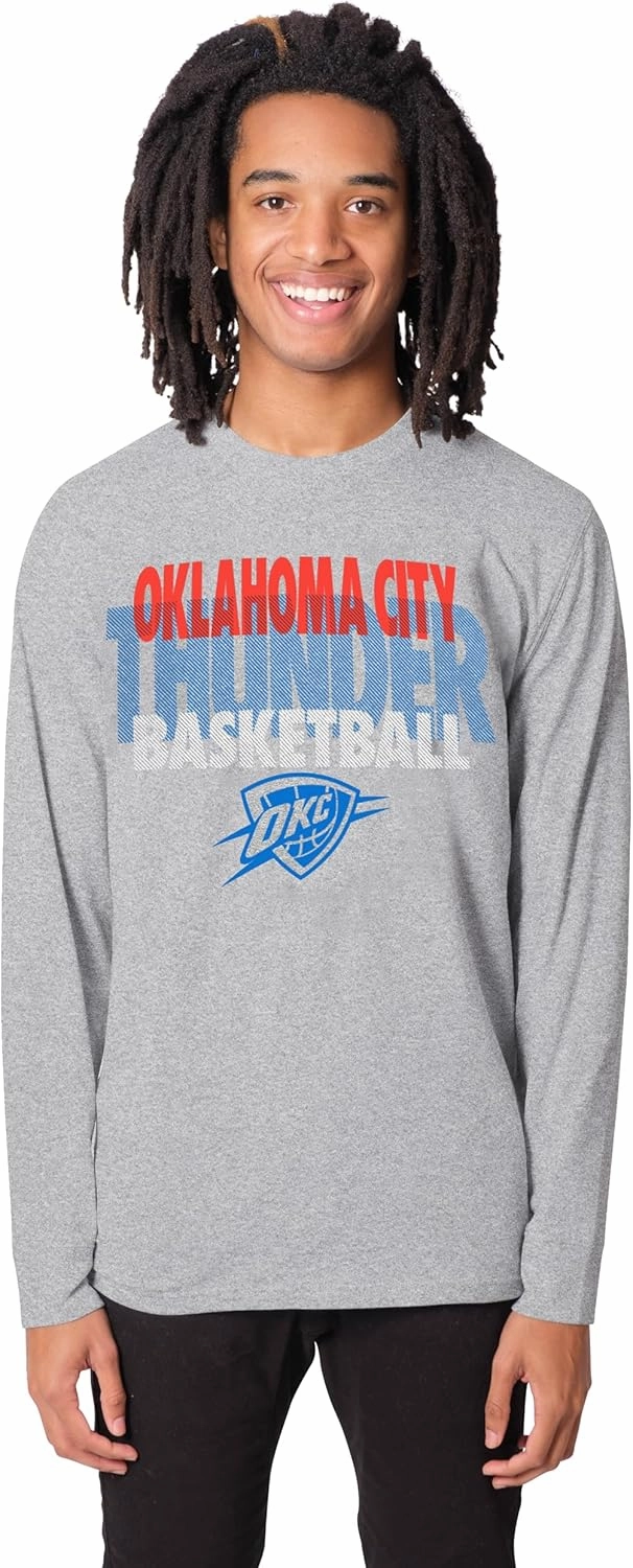 Ultra Game Men's NBA Official Super Soft Supreme Long Sleeve T-Shirt