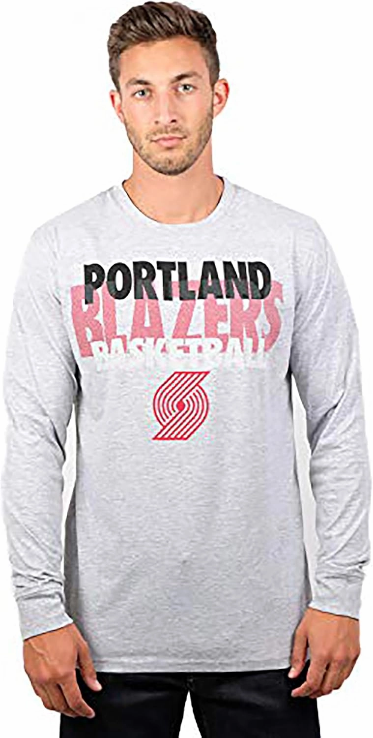 Ultra Game Men's NBA Official Super Soft Supreme Long Sleeve T-Shirt