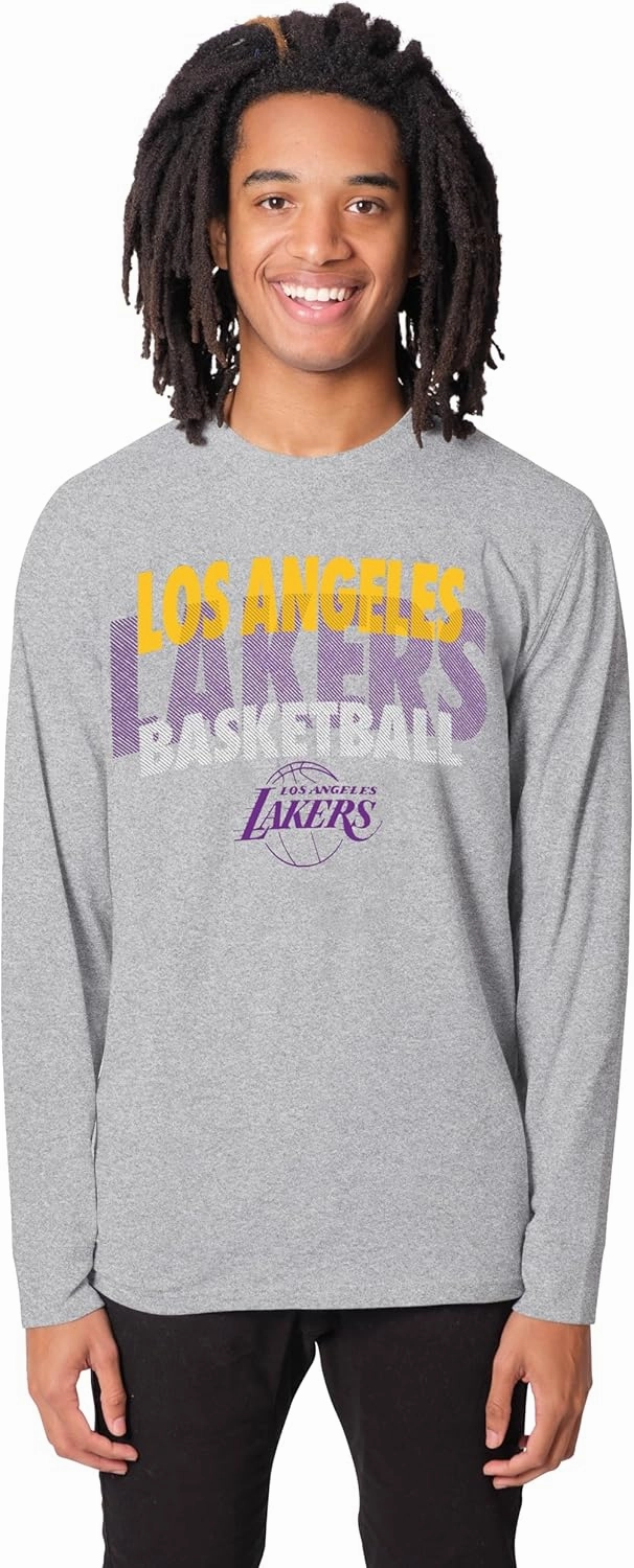 Ultra Game Men's NBA Official Super Soft Supreme Long Sleeve T-Shirt