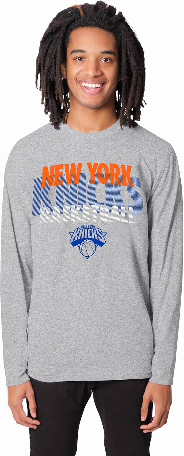 Ultra Game Men's NBA Official Super Soft Supreme Long Sleeve T-Shirt