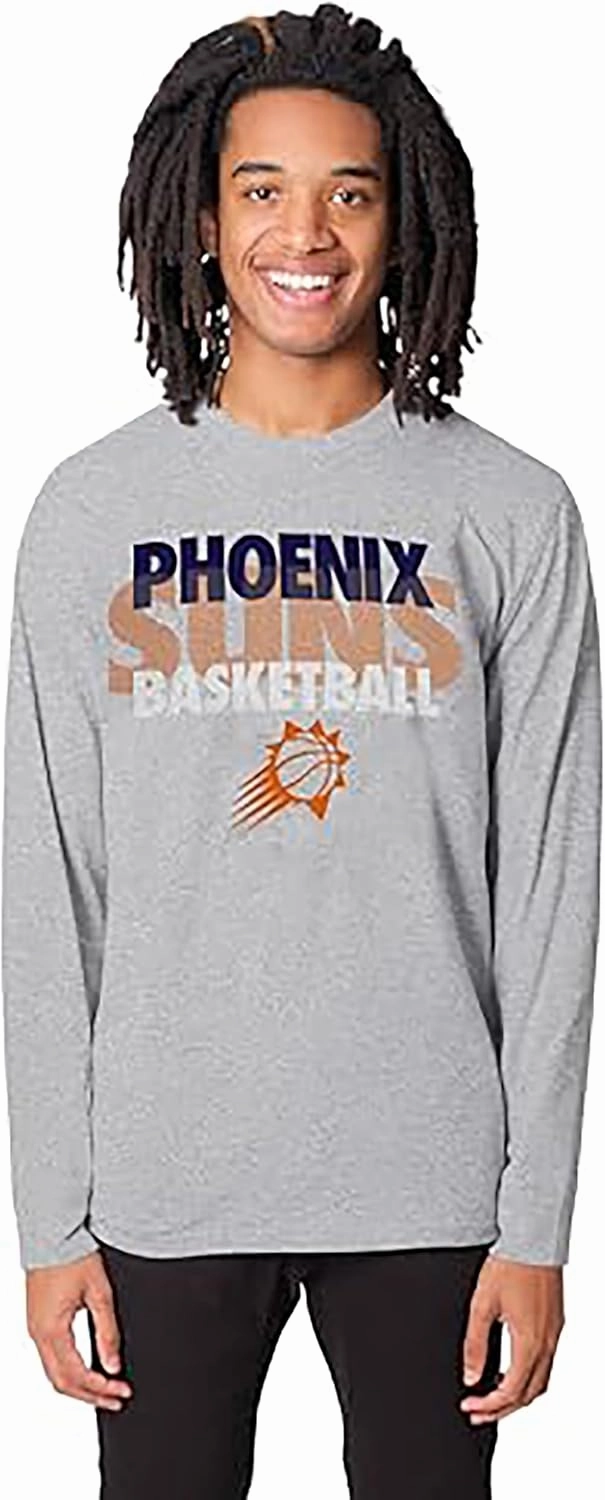 Ultra Game Men's NBA Official Super Soft Supreme Long Sleeve T-Shirt