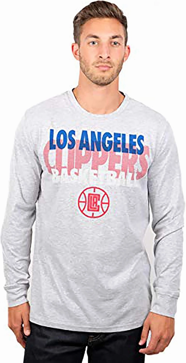 Ultra Game Men's NBA Official Super Soft Supreme Long Sleeve T-Shirt