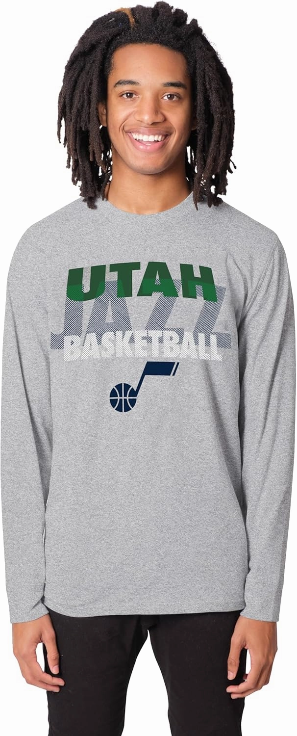 Ultra Game Men's NBA Official Super Soft Supreme Long Sleeve T-Shirt