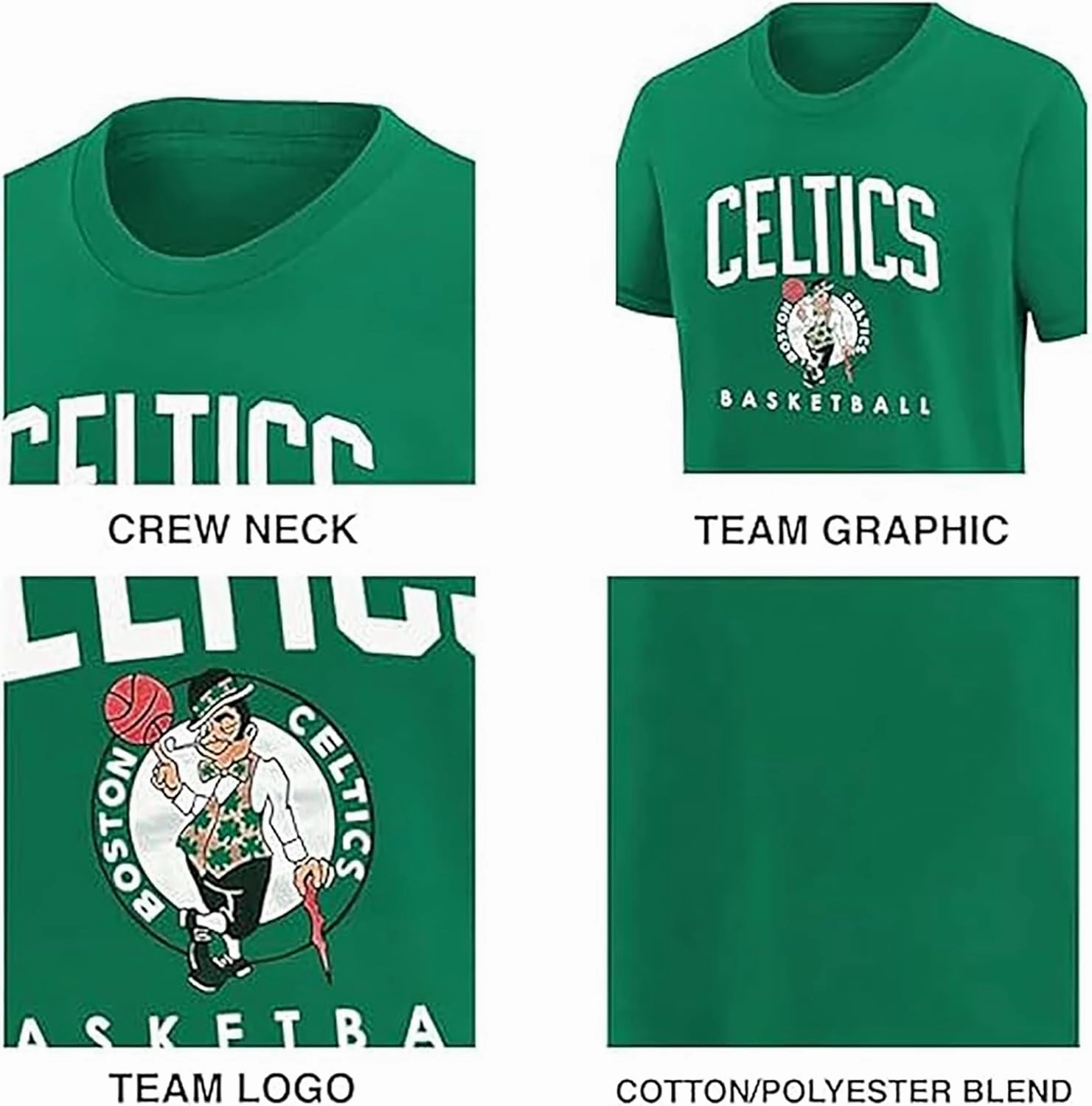 Ultra Game Men's NBA Official Teamster Short Sleeve T-Shirt