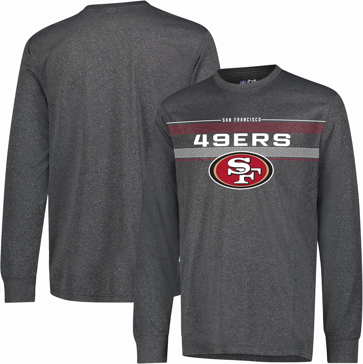 Ultra Game Men's NFL Official Super Soft Game Day Long Sleeve T-Shirt