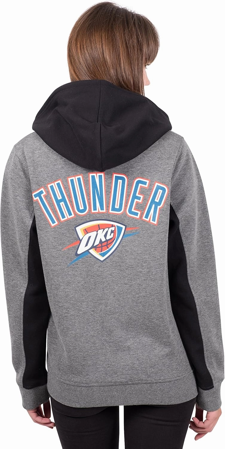 Ultra Game NBA Womens Standard Full Zip Hoodie Sweatshirt Jacket