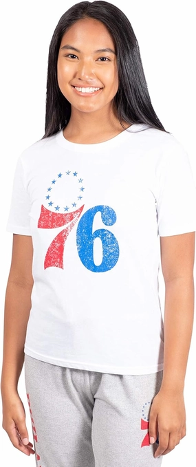 Ultra Game Women's NBA Official Soft Vintage Distressed Graphics T-Shirt