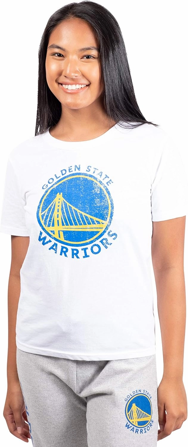 Ultra Game Women's NBA Official Soft Vintage Distressed Graphics T-Shirt