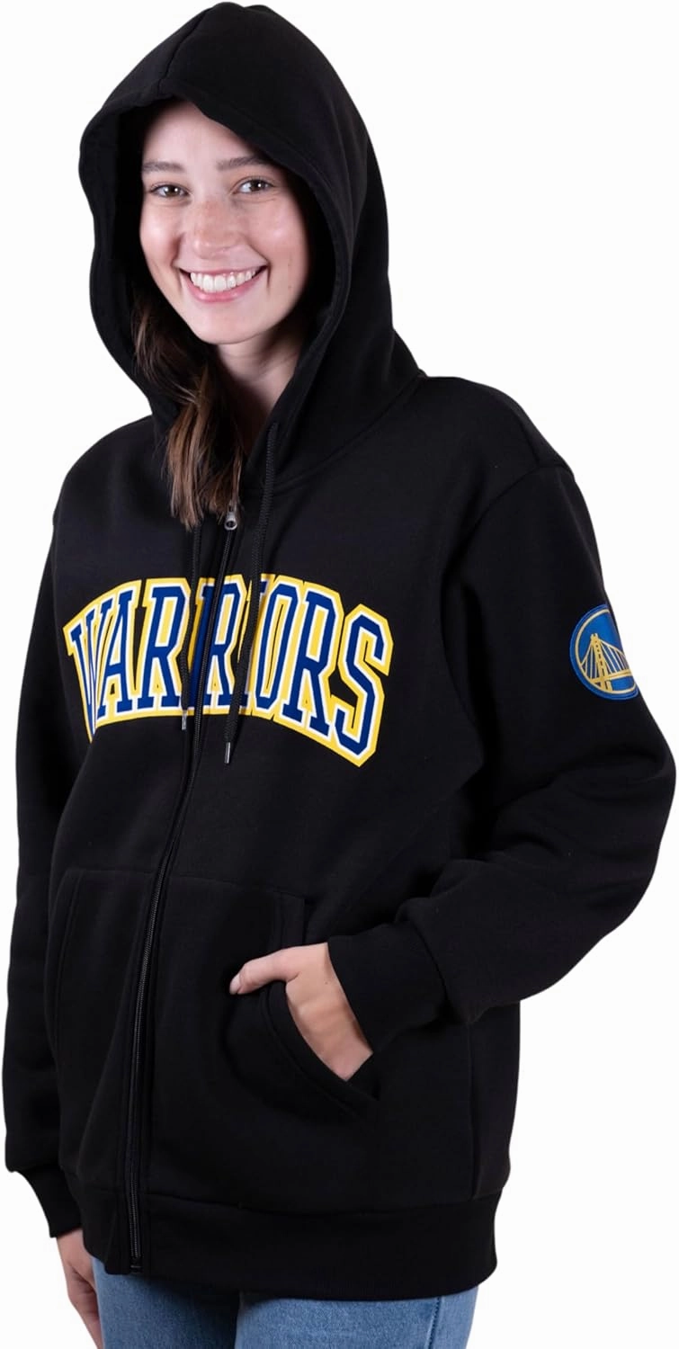 Ultra Game Women's NBA Official Super Soft Full Zip Hoodie Sweatshirt