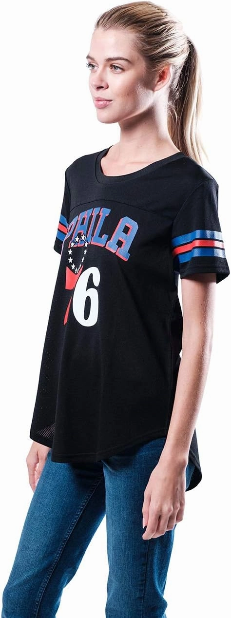 Ultra Game Women's NBA Official Super Soft Mesh T-Shirt