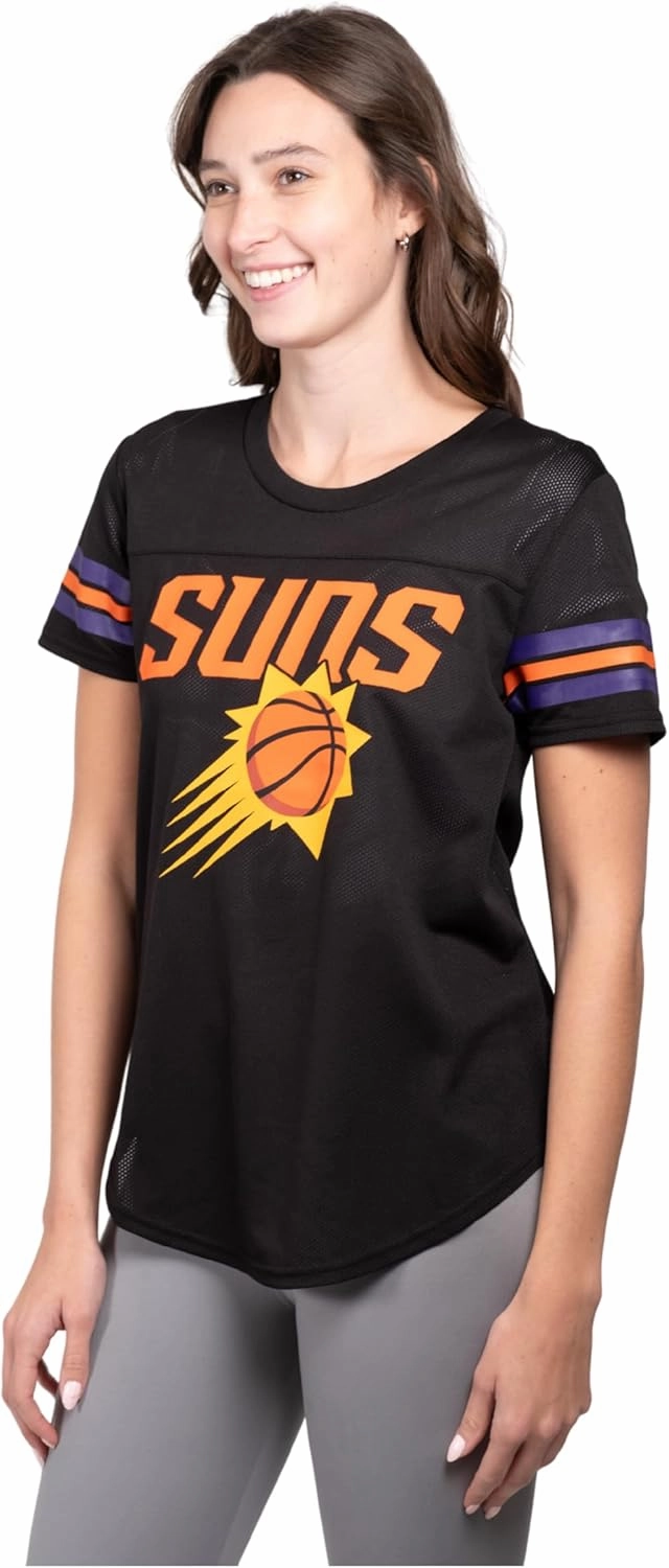 Ultra Game Women's NBA Official Super Soft Mesh T-Shirt