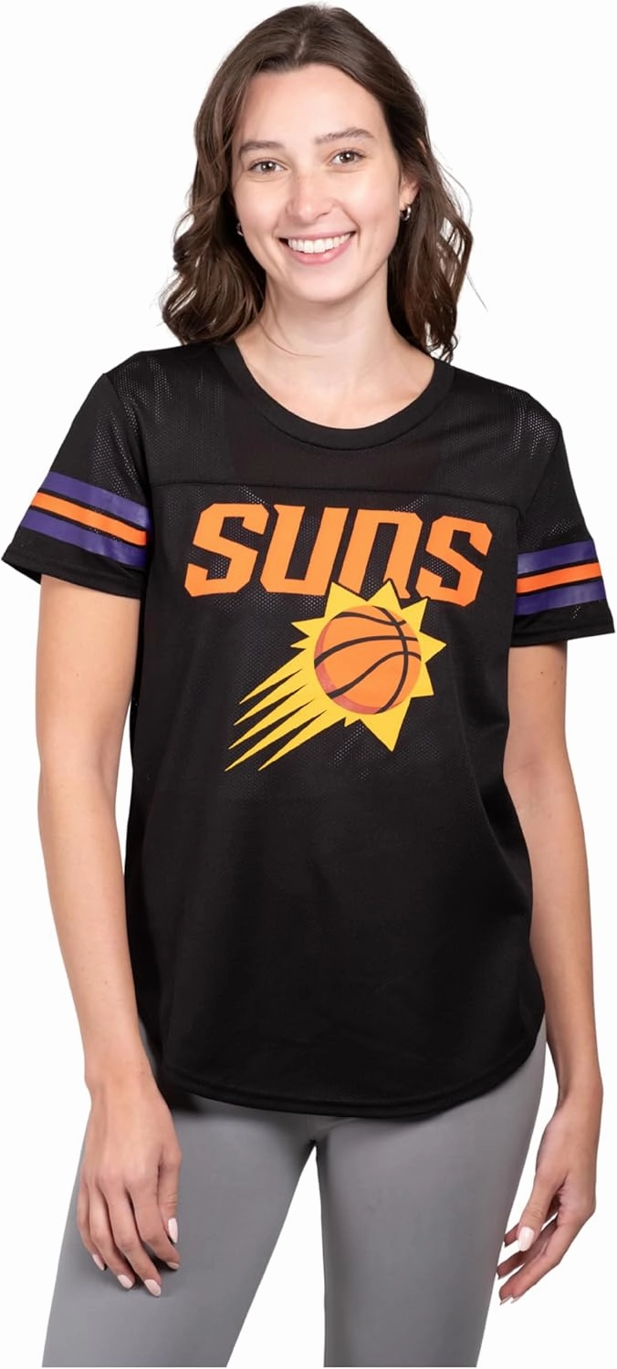 Ultra Game Women's NBA Official Super Soft Mesh T-Shirt