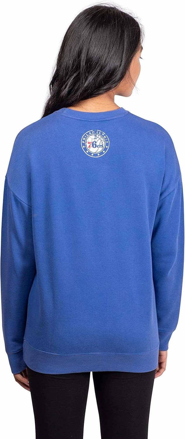 Ultra Game Women's NBA Official Super Soft Oversized Sweatshirt