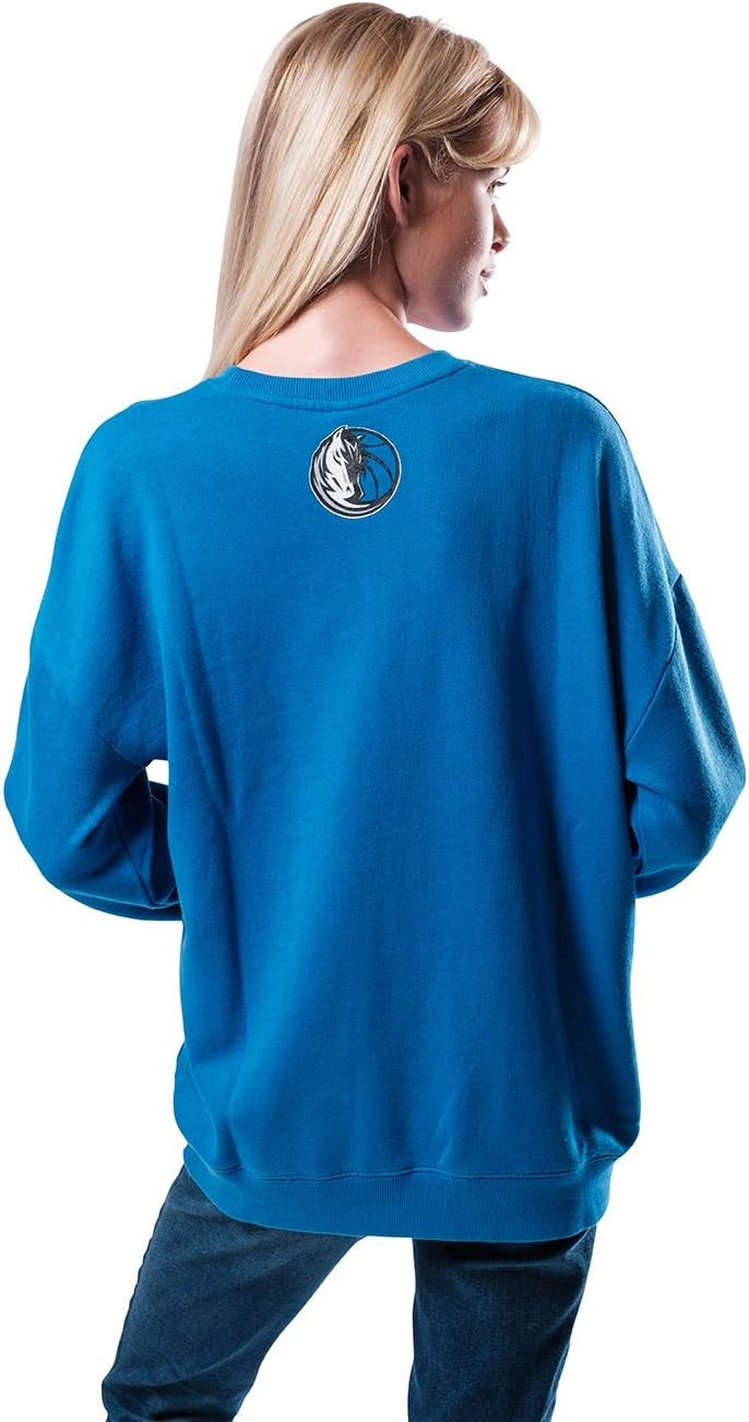 Ultra Game Women's NBA Official Super Soft Oversized Sweatshirt
