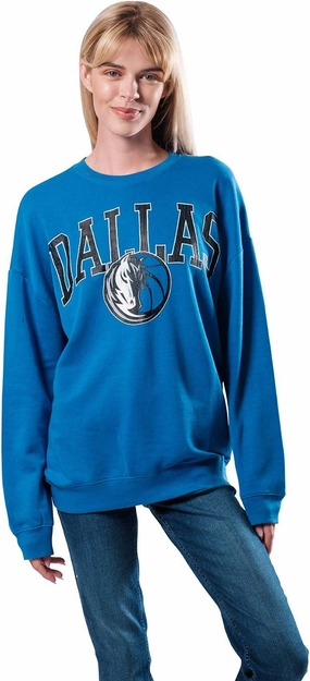 Ultra Game Women's NBA Official Super Soft Oversized Sweatshirt